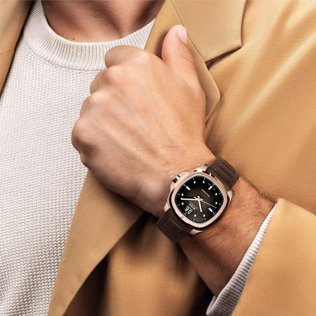MIDO Multifort TV Big Date - Swiss Automatic Watch for Men - 40mm Case with Transparent Caseback