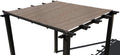 Heavy Duty Shade Sail - Straight Edge Sun Shade Cover - Shade Cloth for Patio, Pergola, Backyard, Awning (Walnut, 12' x 16')