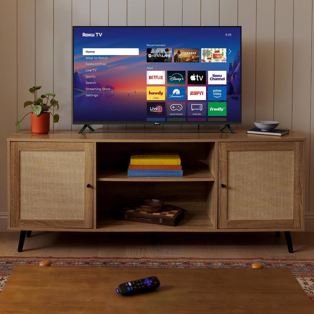 Roku Smart TV 2026 – 43-Inch Select Series, 4K HDR TV – Roku TV with Voice Remote – Flat Screen LED Television with Wi-Fi for Streaming Live Local News, Sports, & Movies – Bluetooth Headphone Mode
