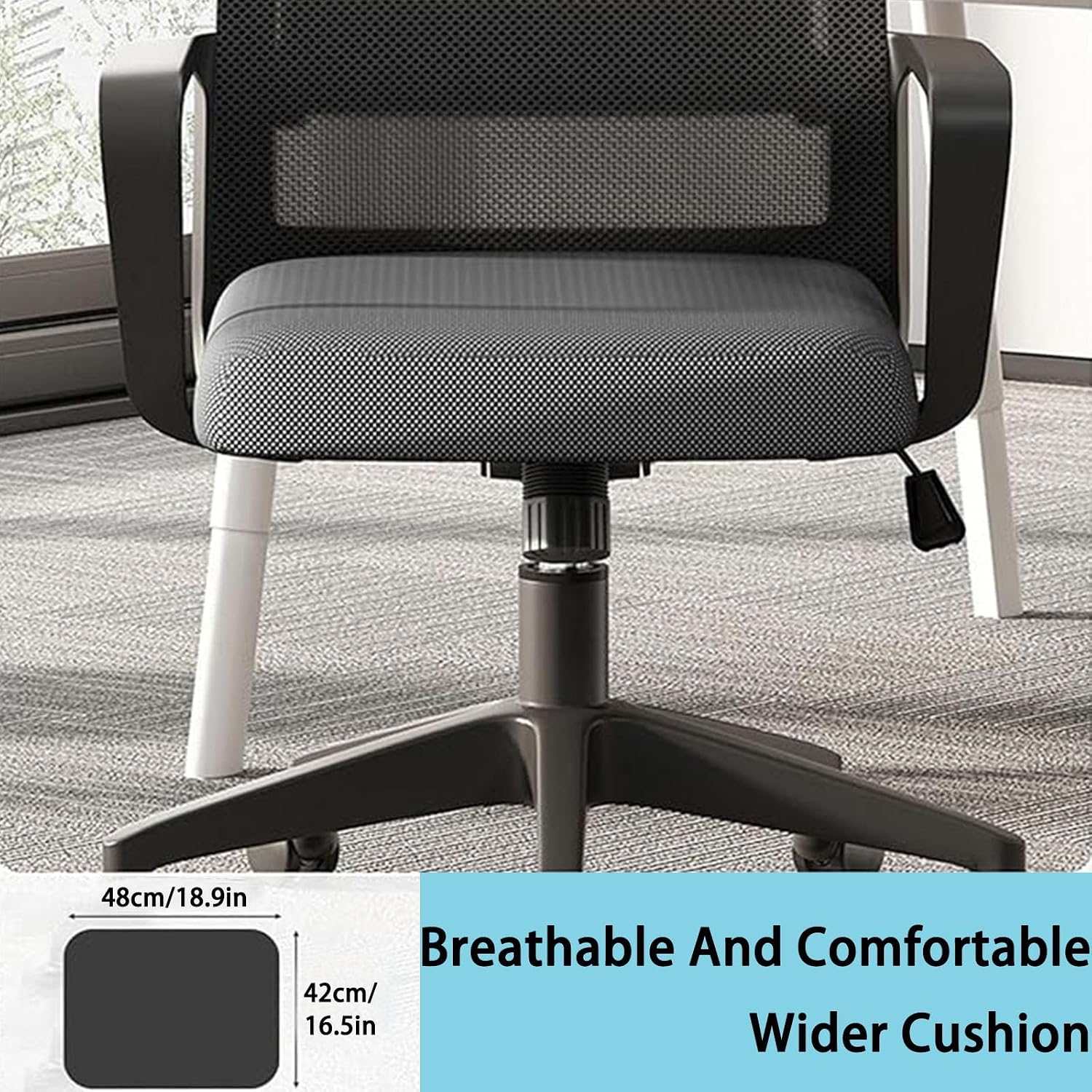 Mesh Executive Office Chair Set of 2, with Wheels 360 Swivel Task Chair, Comfortable Lumbar Support, Ergonomic Office Chair, Desk Chair Comfy,for Home Office and Gaming
