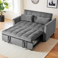 Skepphlay 3 in 1 Sleeper Sofa Bed, Pull Out Couch, Convertible Futon Loveseat with krest, Dinotefuran Living Room Chaise Lounr Home Apartment Office, Dark Grey