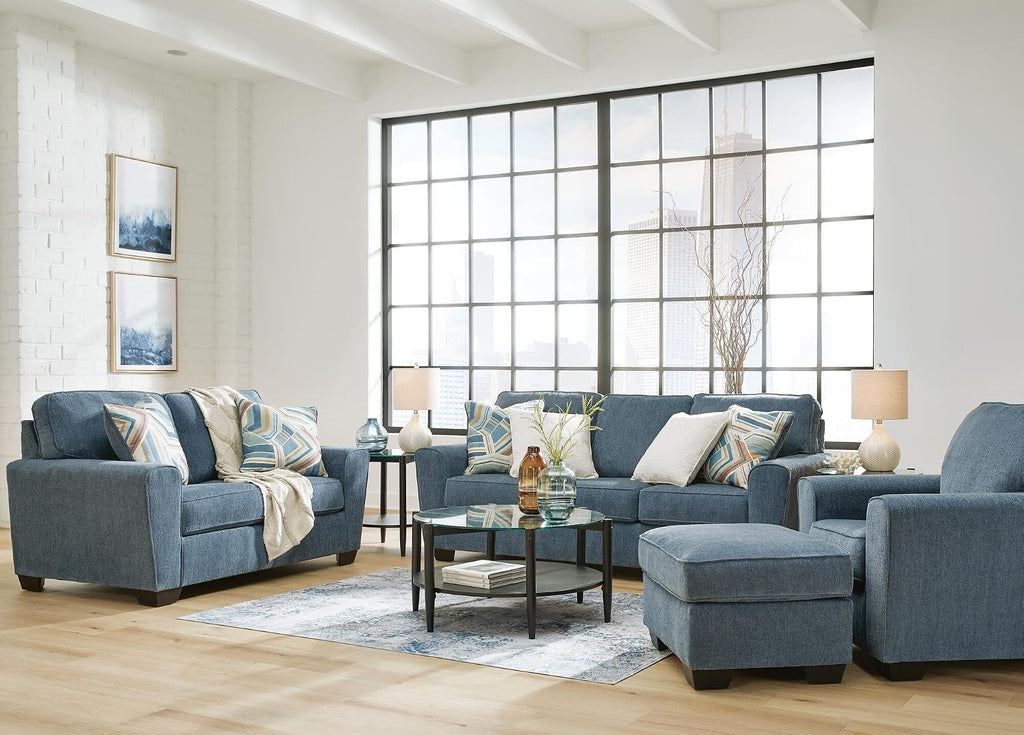 Signature Design by Ashley Cashton Casual Sofa for Living Room, Blue