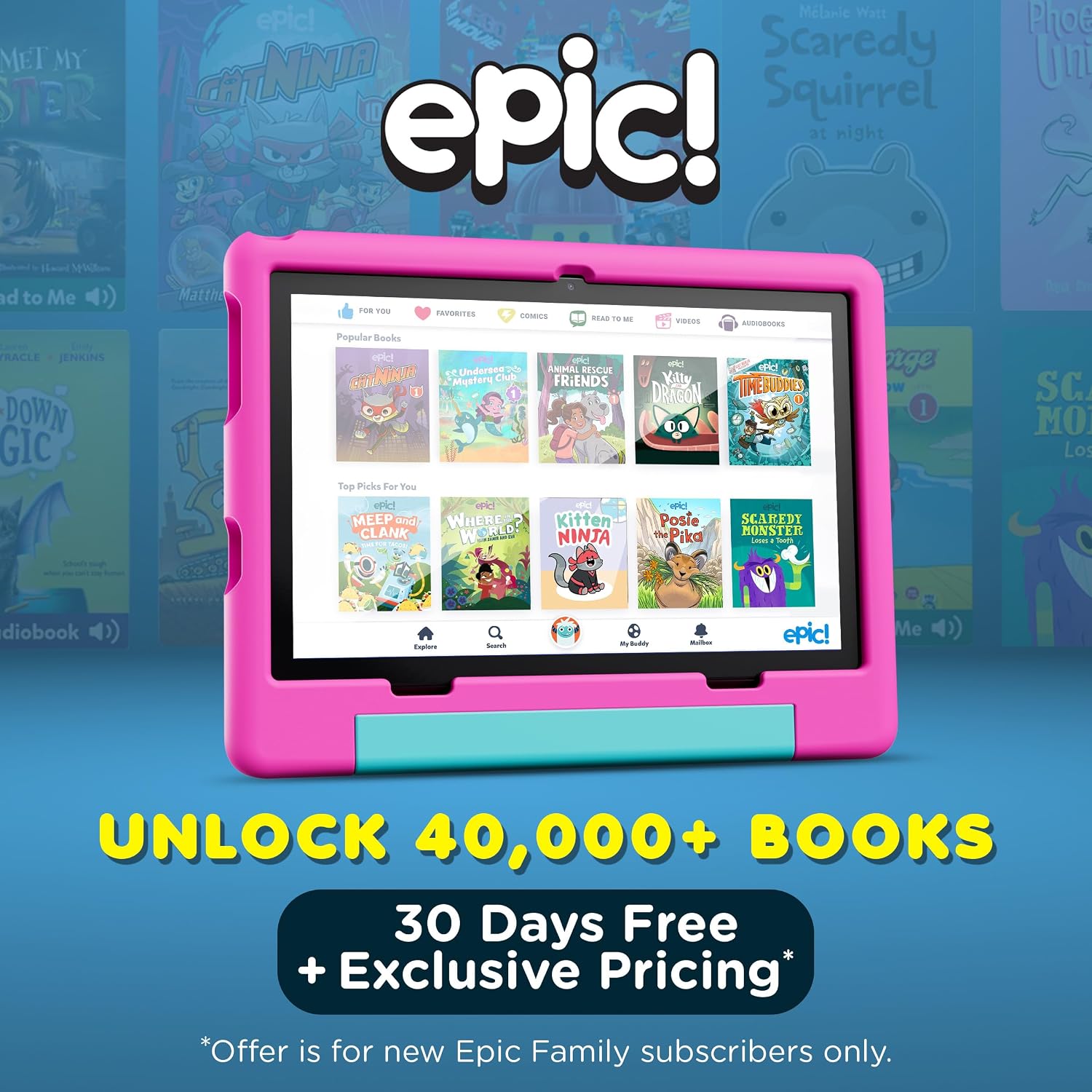 Contixo A10 Kids Tablet with 14 Apps, Lingokids & Epic, 10.1' HD Screen, Android 15, Parental Controls, WiFi, 4+64GB Storage, al Tablet for Kids Ages 3-12, Boys & Girls Gift, Pink