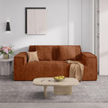 Luxanimarion 75'' Modern Loveseat Sofa, No Assembly Required Comfy Deep Seat Couches 1 pcs for Living Room, Bedroom, Apartment(Brown)