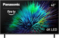 Panasonic W70 Series (2025 Model) 43' LED 4K Ultra HD Smart Fire TV, Press & Ask Alexa, Apple AirPlay, HDR10+, HDMI 2.1, and Bluetooth Support - 43W70BP