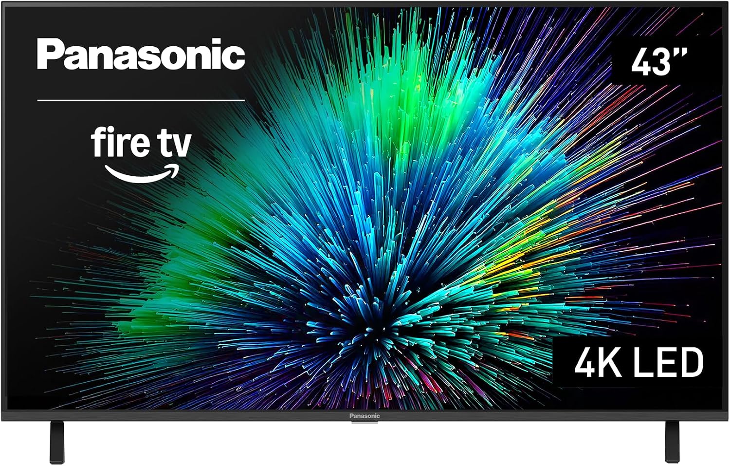 Panasonic W70 Series (2025 Model) 43' LED 4K Ultra HD Smart Fire TV, Press & Ask Alexa, Apple AirPlay, HDR10+, HDMI 2.1, and Bluetooth Support - 43W70BP