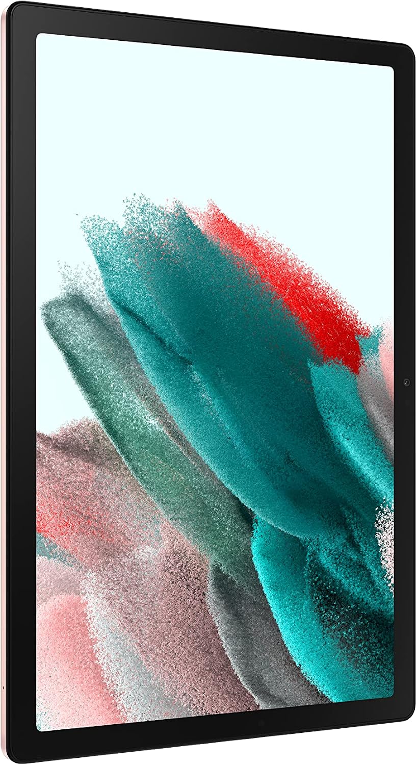Samsung Galaxy Tab A8 10.5' 128GB Android Tablet, LCD Screen, Kids Content, Smart Switch, Expandable Memory, Long Lasting Battery, Fast Charging, US Version, 2022, Pink Gold
