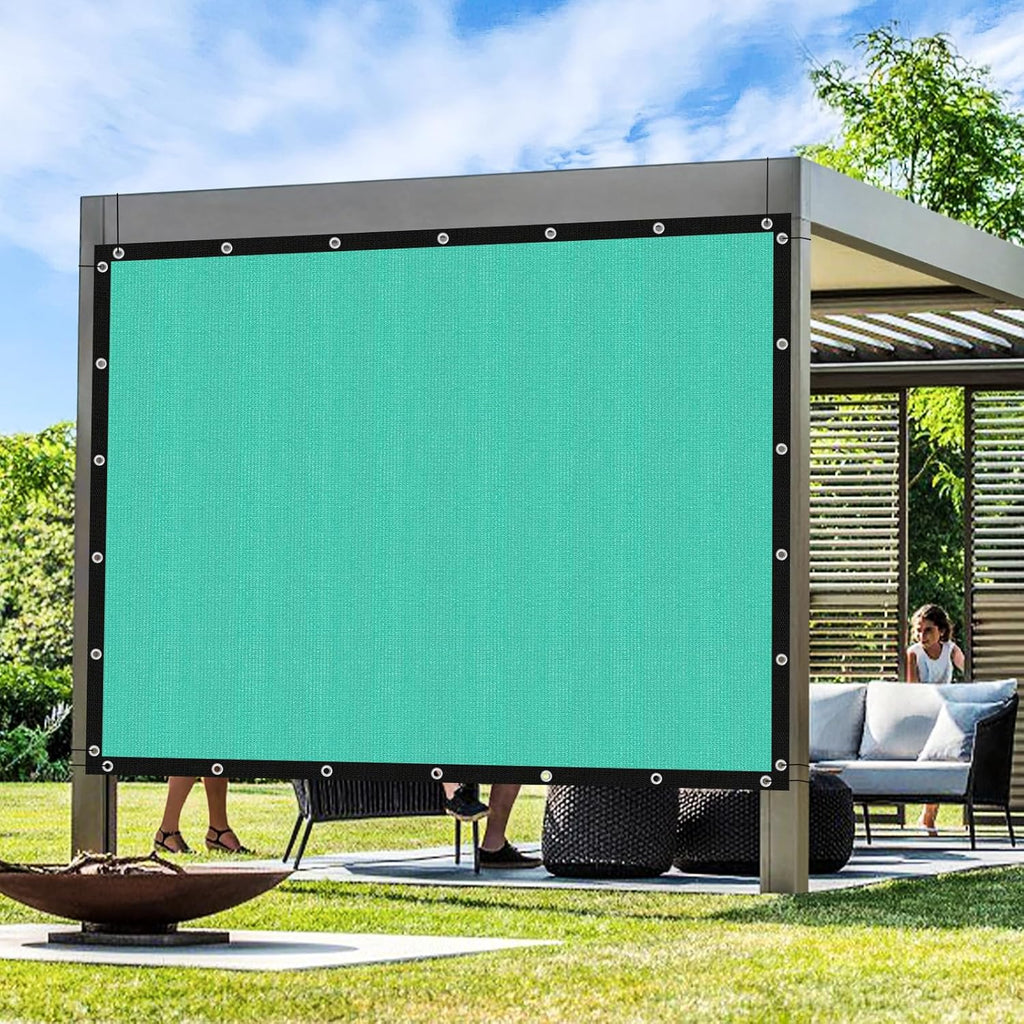 Artpuch Outdoor Pergola Shade Cover 14' X 20' Sun Shade Cloth with Grommets, 90% UV Protection Canopy Patio Privacy Screen (Customized Available) GN01New, Turquoise