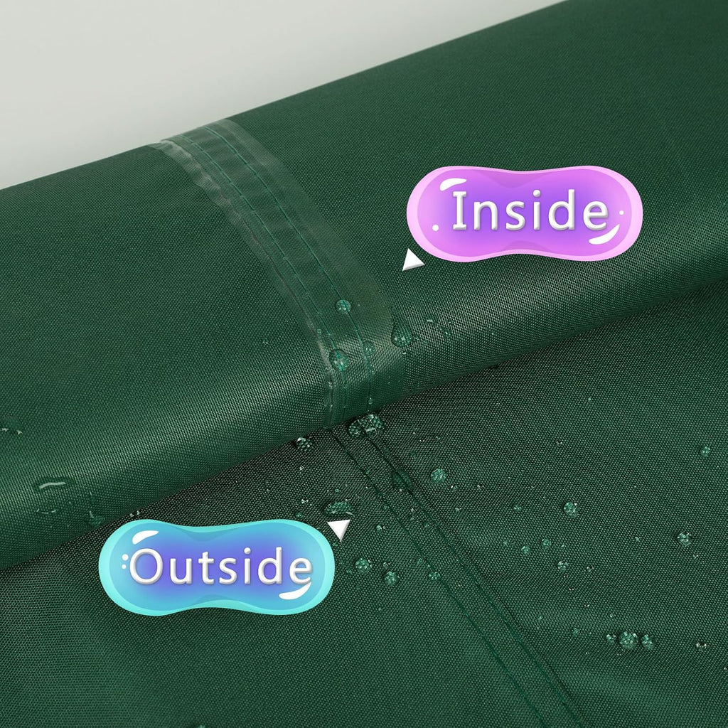 Sun Shade Sail,95% UV Blocker Shade Sails,Outdoor Dark Green Rectangle 8'x26' Waterproof Shade Sail,for Pergola Carport Awning Yard Activities