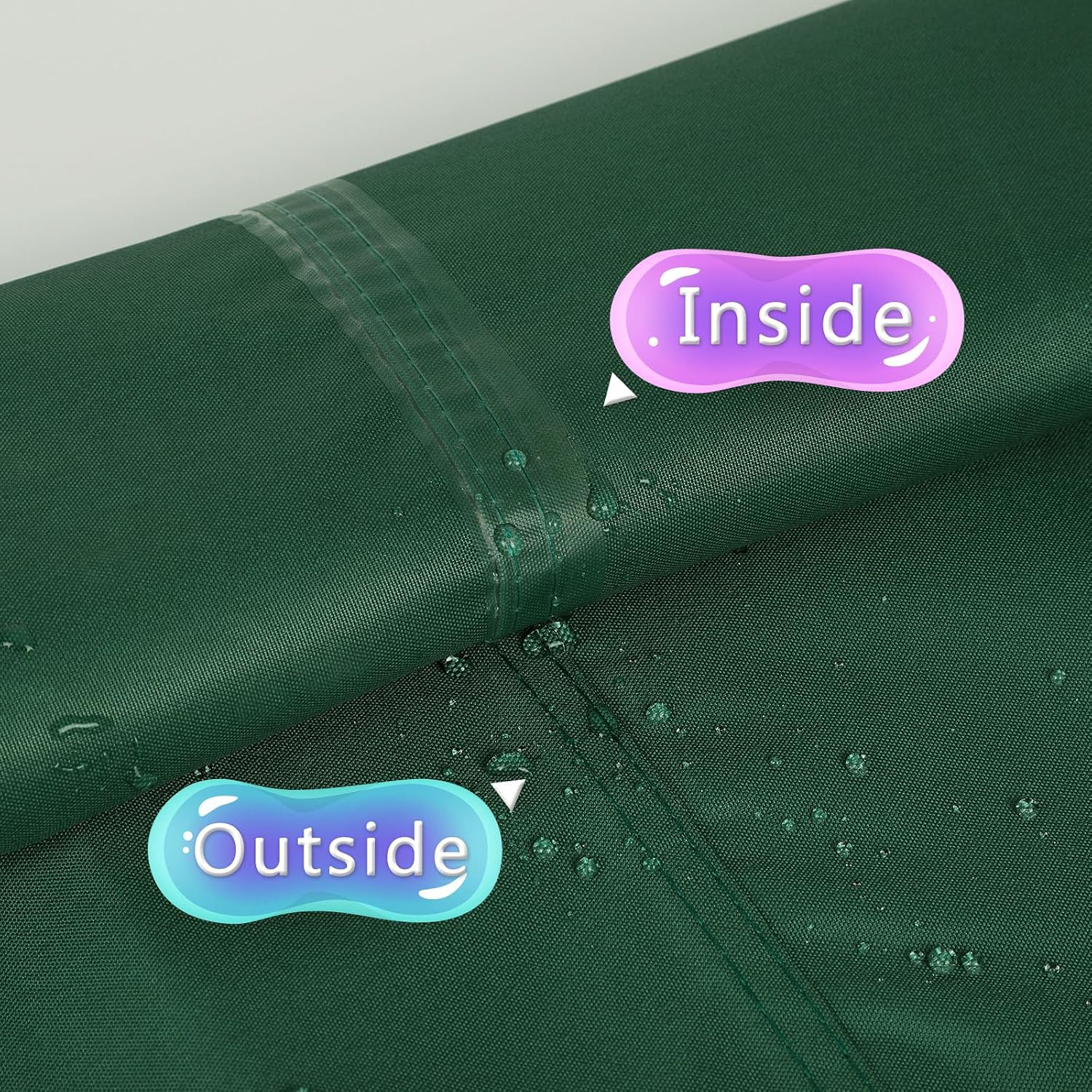 Sun Shade Sail,95% UV Blocker Shade Sails,Outdoor Dark Green Rectangle 8'x26' Waterproof Shade Sail,for Pergola Carport Awning Yard Activities