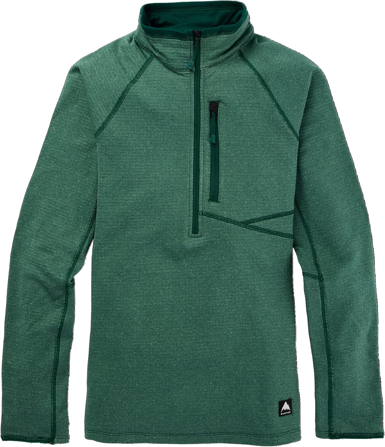 Burton womens Women's Stockrun Grid Half-zip Fleece