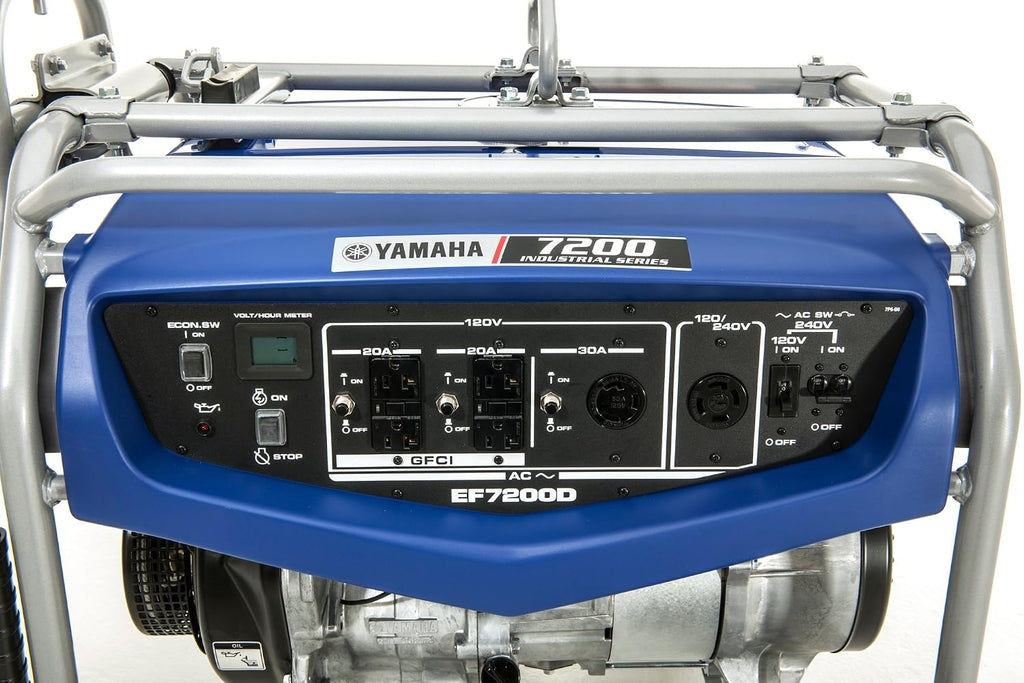 Yamaha EF7200D Generator with Manual Start, 7200-watt