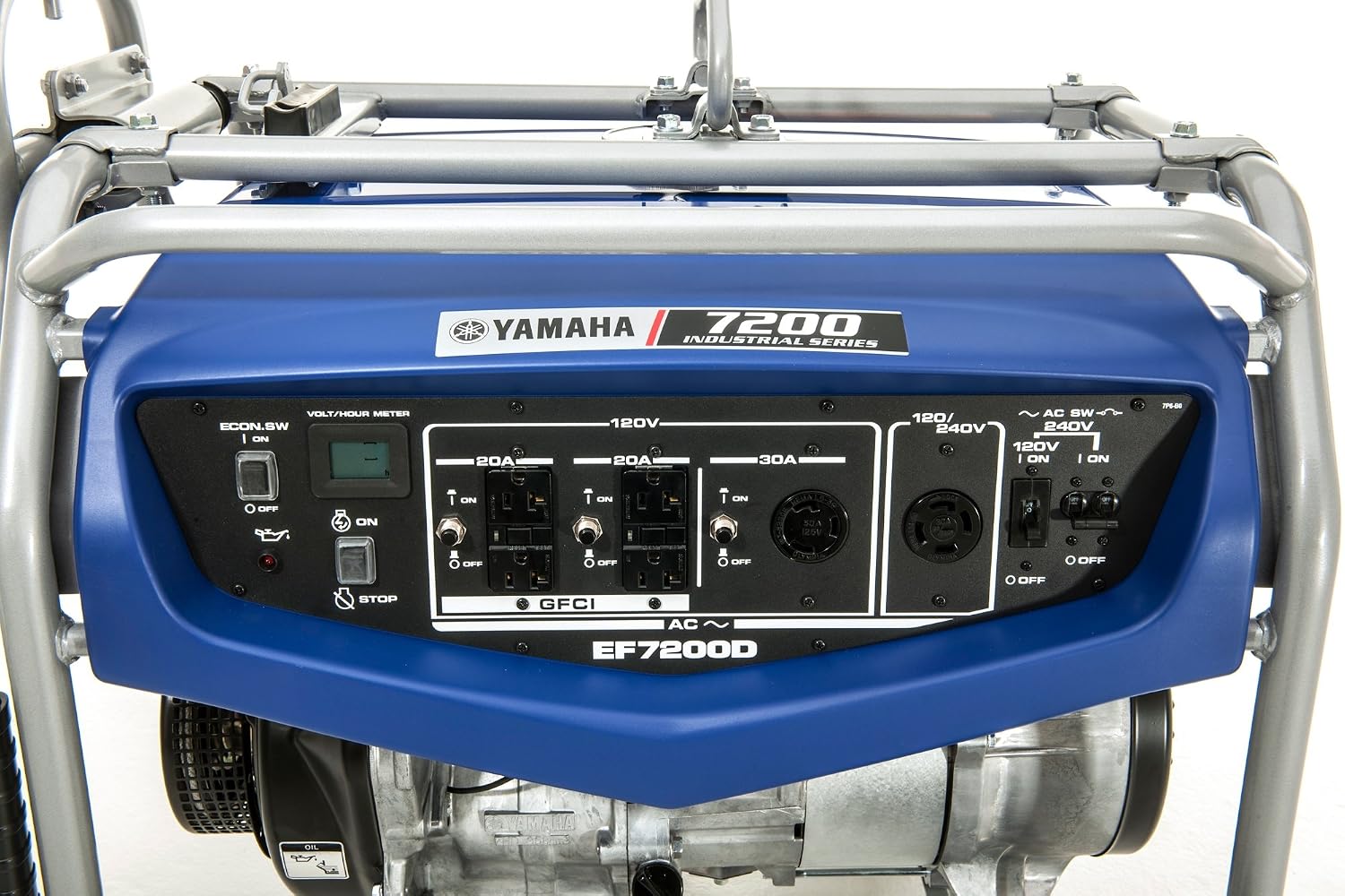 Yamaha EF7200D Generator with Manual Start, 7200-watt