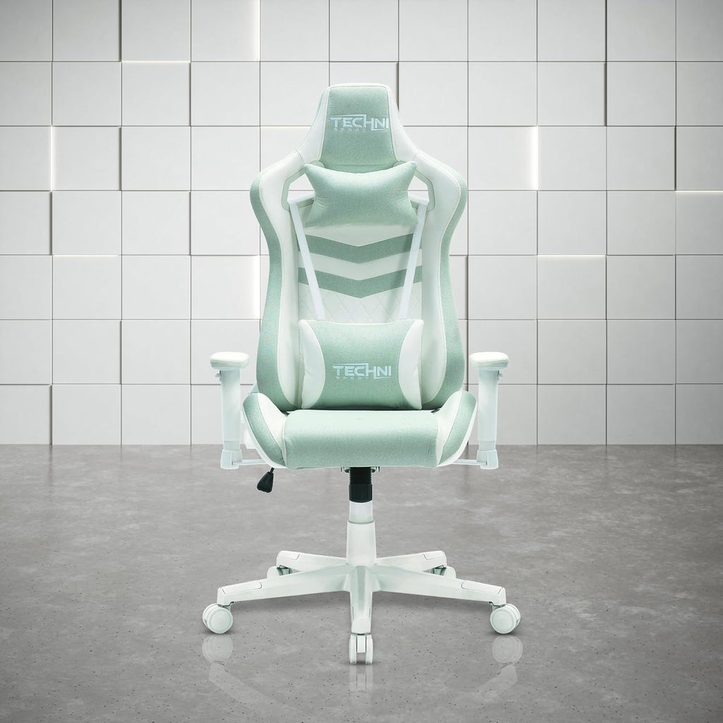 Ergonomic Office Gaming Chairs for Adults 400 Lb, High-Back Computer Desk Chair with 2D Armrests, 150° Swivel, Lumbar Support,Comfy Reclining Cute Chair for Home Computer, for Small Spaces,Mint