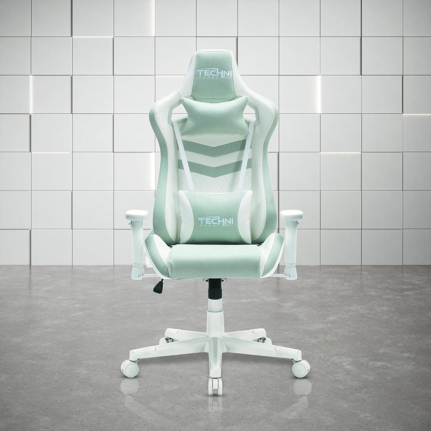 Ergonomic Office Gaming Chairs for Adults 400 Lb, High-Back Computer Desk Chair with 2D Armrests, 150° Swivel, Lumbar Support,Comfy Reclining Cute Chair for Home Computer, for Small Spaces,Mint