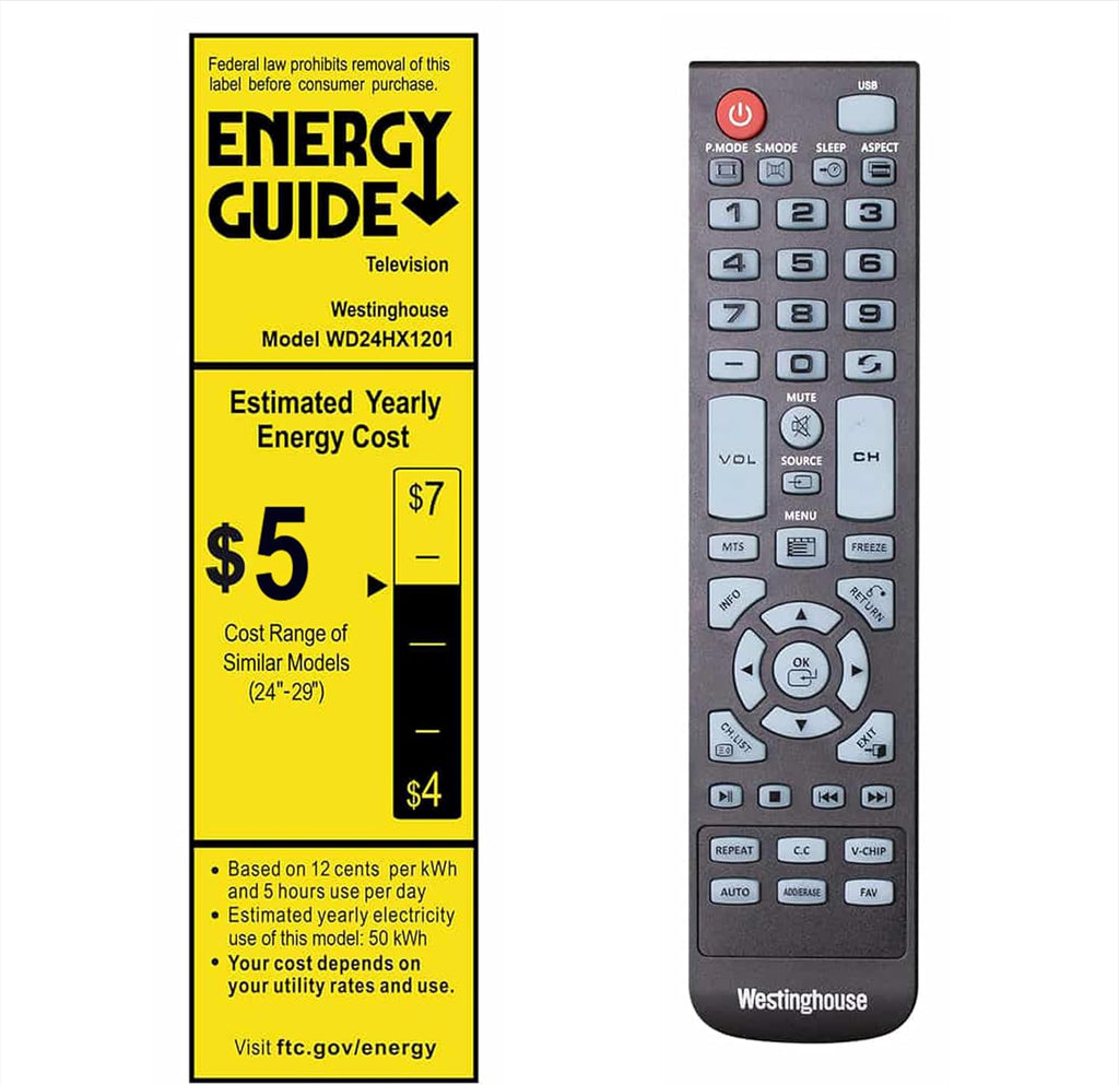 Westinghouse 24 Inch TV, HD LED Small Flat Screen Non-Smart Television, Works with Fire Stick, Roku, Apple TV, TiVo, Xumo, and Streaming Devices