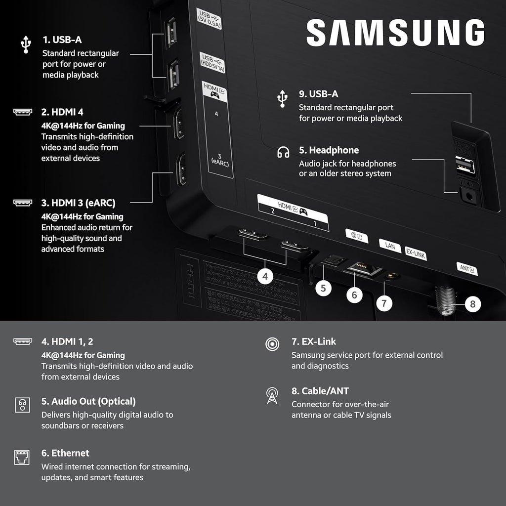Samsung 42-Inch Class OLED S90F 4K Smart TV (2025 Model) NQ4 AI Gen3 Processor, Upscaling Pro, HDR +, Motion Xcelerator 144Hz, Vision, Alexa Built-in