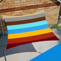 Royal Shade 12' x 16' Rainbow Rectangle Waterproof Sun Shade Sail Order to Make Canopy Awning, UPF50+ 95% UV Blockage Water Resistant, Outdoor Backyard Patio Garden Carport (We Customize)