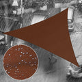 Royal Shade 12' x 16' x 20' Brown Triangle Waterproof Sun Shade Sail Order to Make Canopy Awning, UPF50+ 95% UV Blockage Water Resistant, Outdoor Backyard Patio Garden (We Customize)