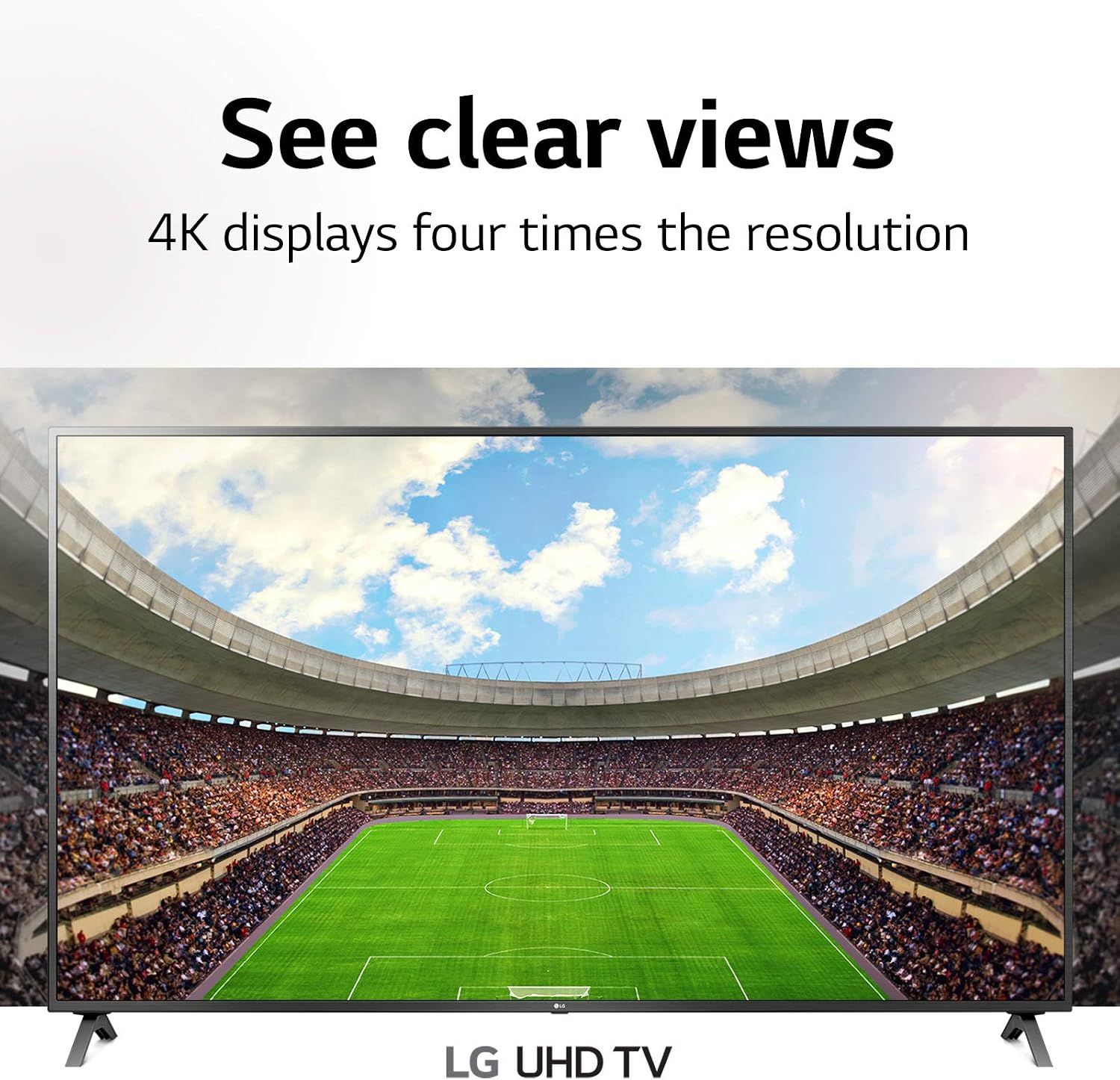 LG UN73 Series 55' Alexa Built-in, 4K UHD IPS Smart TV, Bluetooth Surround Ready, Apple Airplay 2, webOS with Magic Remote (55UN7300PUF, 2020)