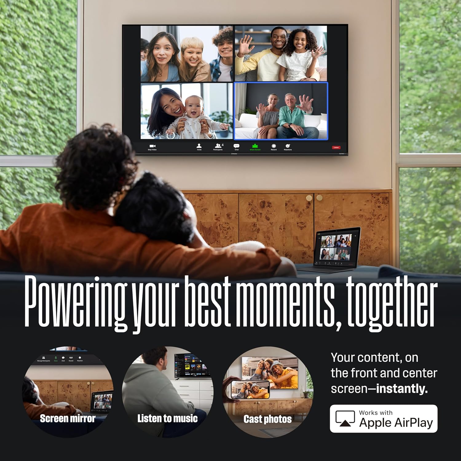 Westinghouse 32-inch Smart TV, HD Xumo TV with Voice Remote, Flat Screen Television w/Dolby Atmos, Bluetooth, Apple AirPlay, Wi-Fi & Mobile Connectivity