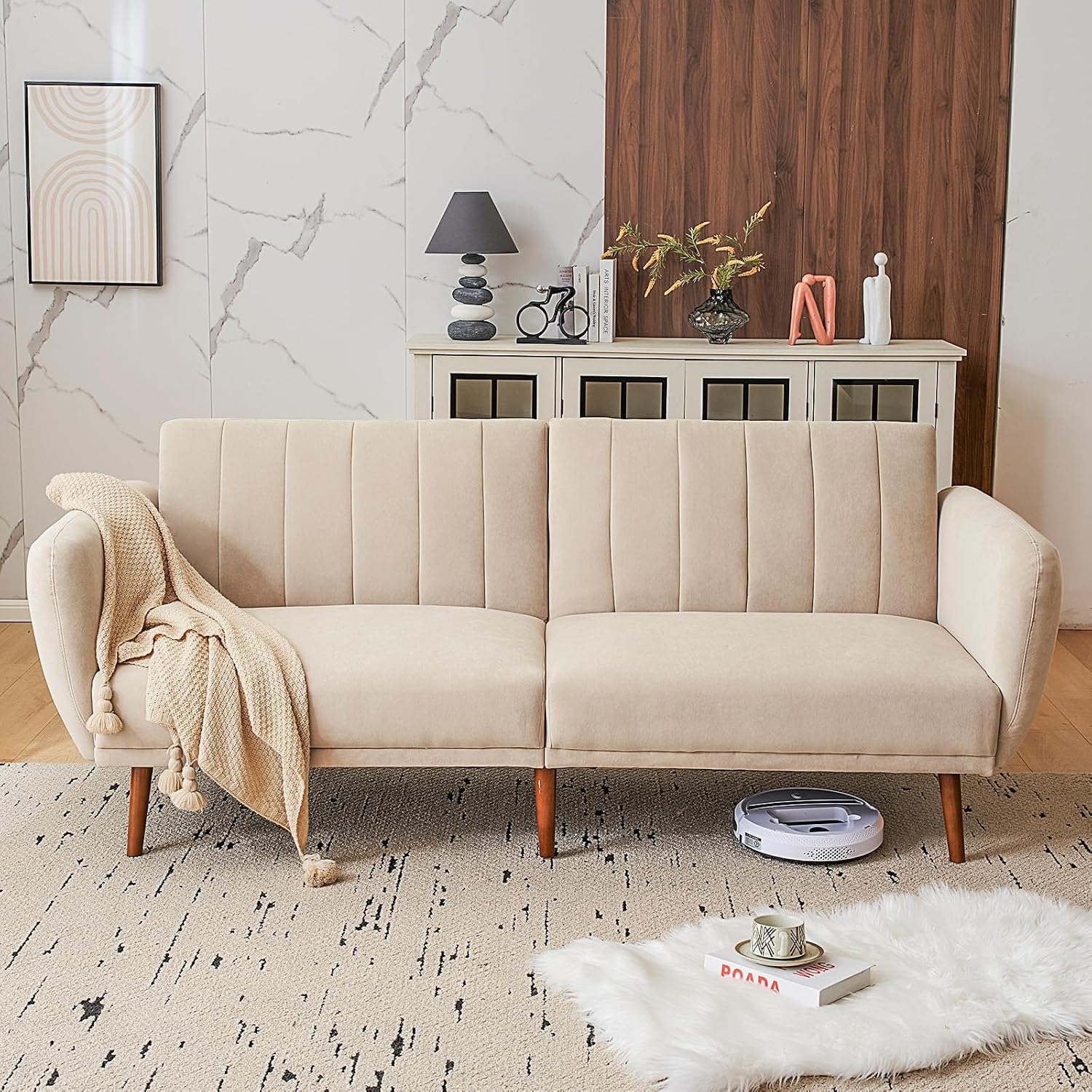 Furnimart Sleeper Sofa with Pull-Out Bed