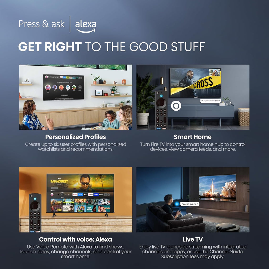 Hisense 43' Class A7 Series (43A7NF, 2025 Model) 4K UHD Smart Fire TV, Voice Remote with Alexa, Wide Color Gamut, HDR10+, Dolby Vision, Dolby Atmos, Game Mode, ALLM, Stream Live TV Without Cable