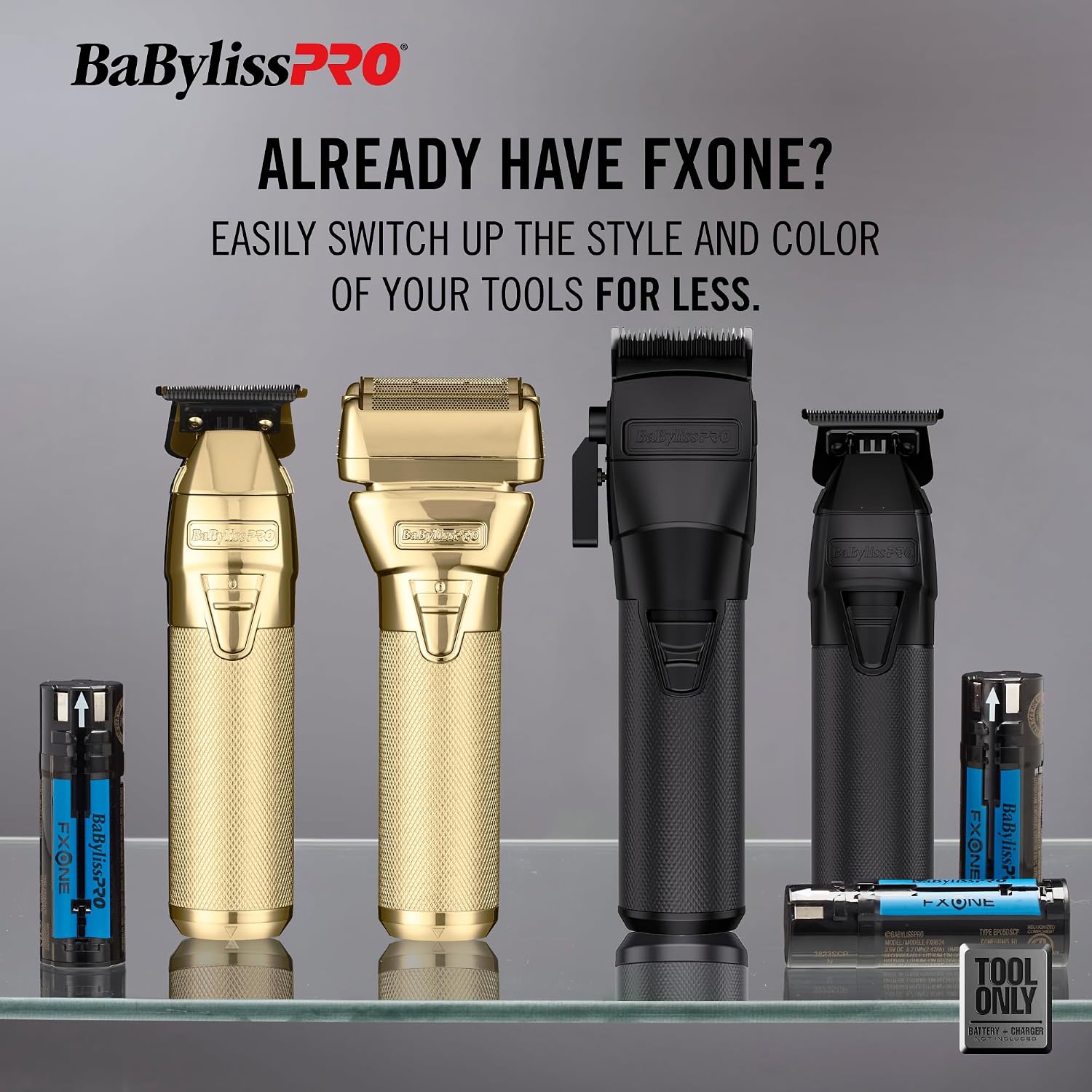 BaBylissPRO® FXONE Tool ONLY Hair Trimmer + Electric Double Foil Shaver Sets