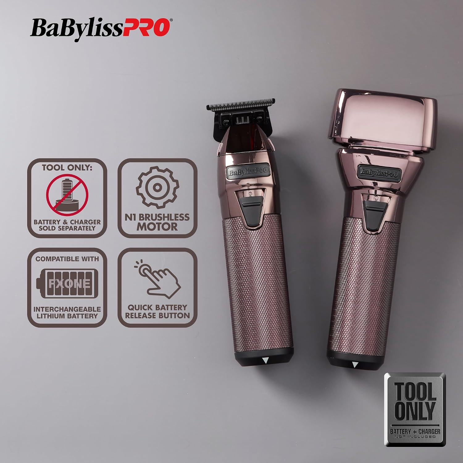BaBylissPRO® FXONE Tool ONLY Hair Trimmer + Electric Double Foil Shaver Sets
