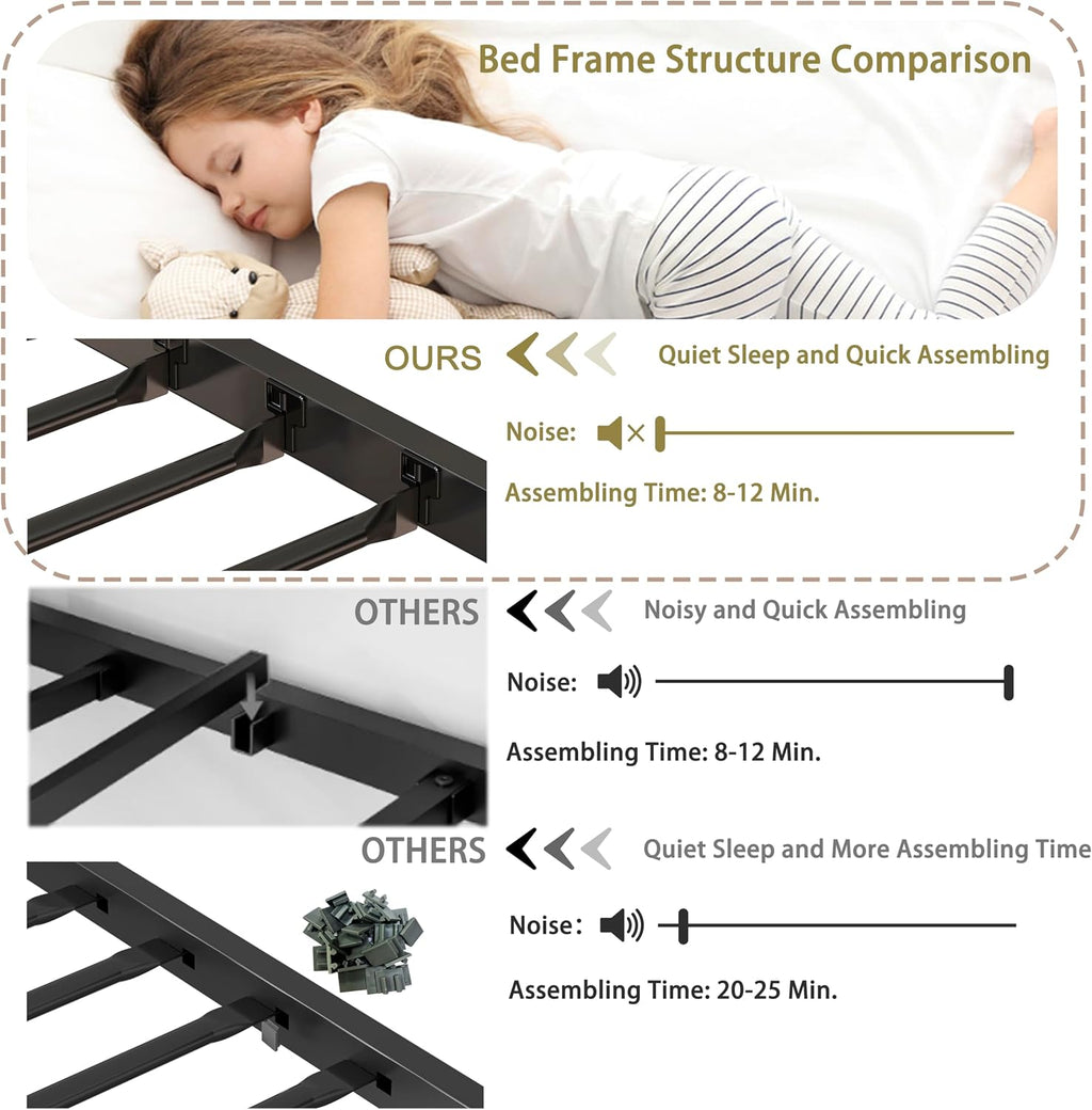 Bellemave Full Over Twin bunk Bed with Desk, loft Bed with Desk and Shelves, Full Over Twin Metal Bunk Beds with Charging Station, Black & Nature Oak