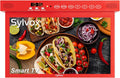 SYLVOX 15.6' Under Cabinet Smart TV – 360° Rotation, 90° Flip-Down Screen, Wireless Connectivity, Space-Saving Design for Kitchen, Bedroom, or RV. (Crimson)