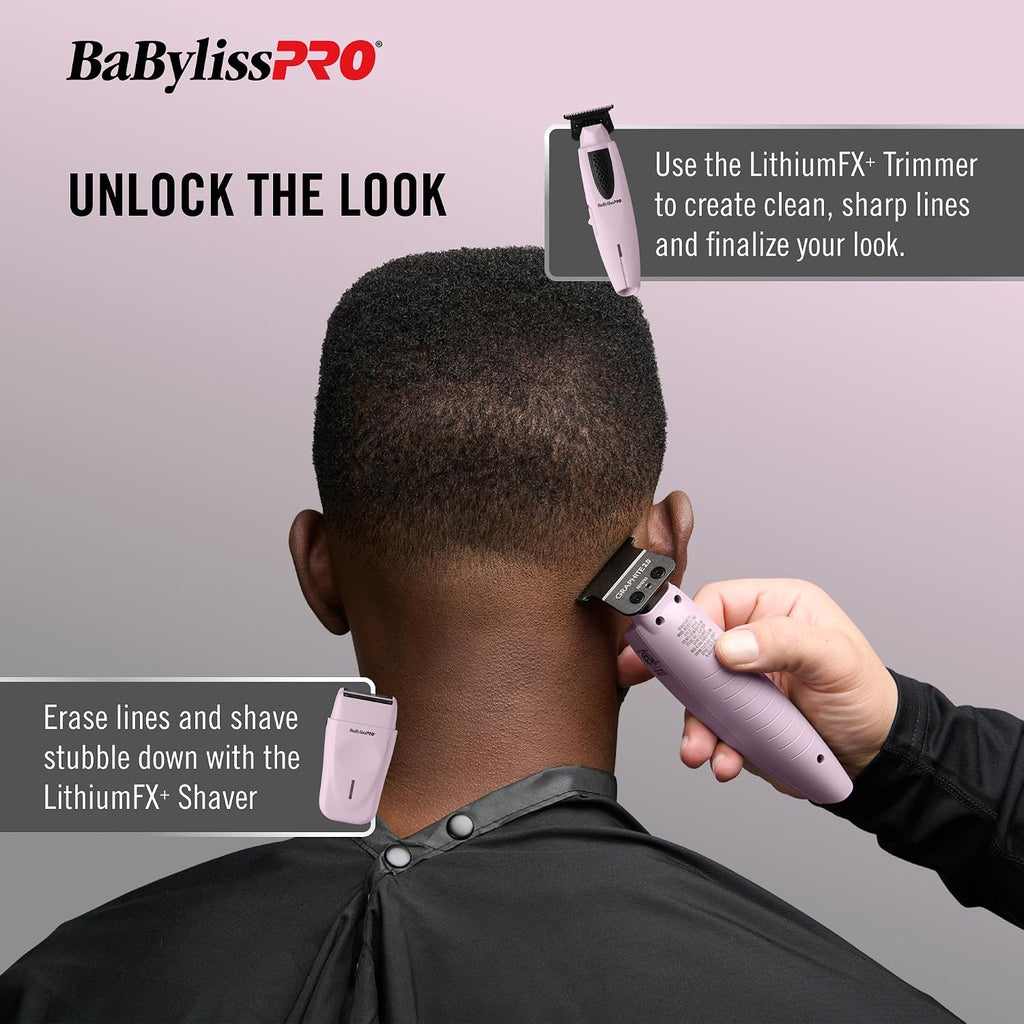 BaBylissPRO LithiumFX Cord/Cordless Lithium Ergonomic Hair Trimmers for Men