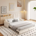 3 in 1 Convertible Queen Sleeper Sofa Bed Comfy Pull Out Futon Couch Bed 66' Modern Velvet Recliner Loveseat Sofa Multi-Functional Beige Cloud Couch for Living Room,Apartment,Office (Beige 66')
