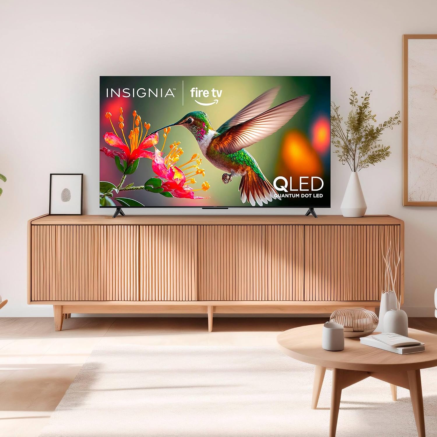 INSIGNIA 65-inch Class QF Series LED 4K UHD QLED Smart Fire TV with Alexa Voice Remote (NS65-UQFL26)