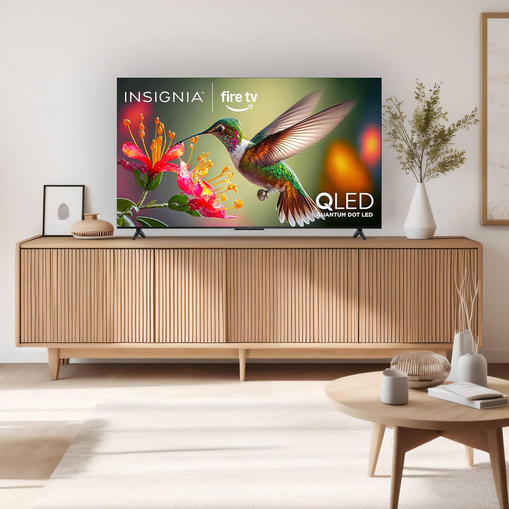 INSIGNIA 55-inch Class QF Series LED 4K UHD QLED Smart Fire TV with Alexa Voice Remote (NS55-UQFL26)