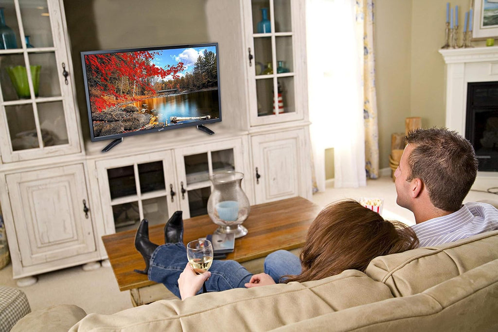 Supersonic SC-2411 23.6' DLED HDTV with Built-in Dual Tuners, HDMI Input, 1080p Resolution, 178° Viewing Angle, USB Compatible, Remote Control and AC/DC Compatibility
