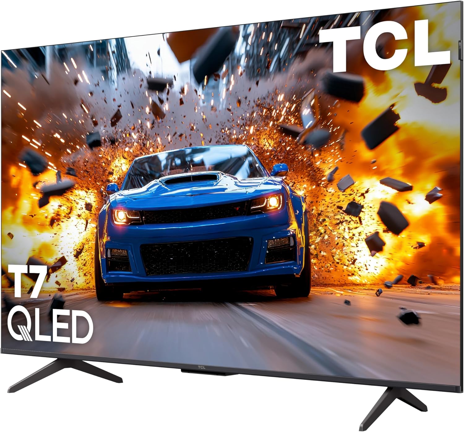 TCL 55 Inch Class T7 Series | 4K QLED HDR | 55T7, 2025 Model | 120HZ Refresh Rate High Brightness Smart Google TV Dolby Atmos Audio | Voice Remote Alexa Gaming Streaming Television