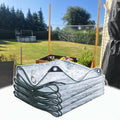 Clear Tarps Heavy Duty with Grommets PVC Plastic Tarpaulin Waterproof 15.4 Mil Transparent Break Cover Tear-Resistant Patio Rain Shield, Greenhouse Pet Shelter Outdoor(8.2x16.5ft(2.5x5.0m))