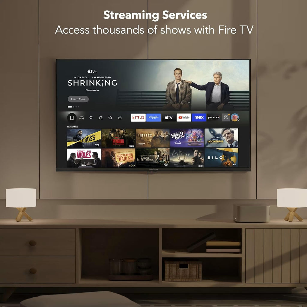 INSIGNIA 43' Class F50 Series LED 4K UHD Smart Fire TV, Voice Remote with Alexa, Stream Live TV Without Cable