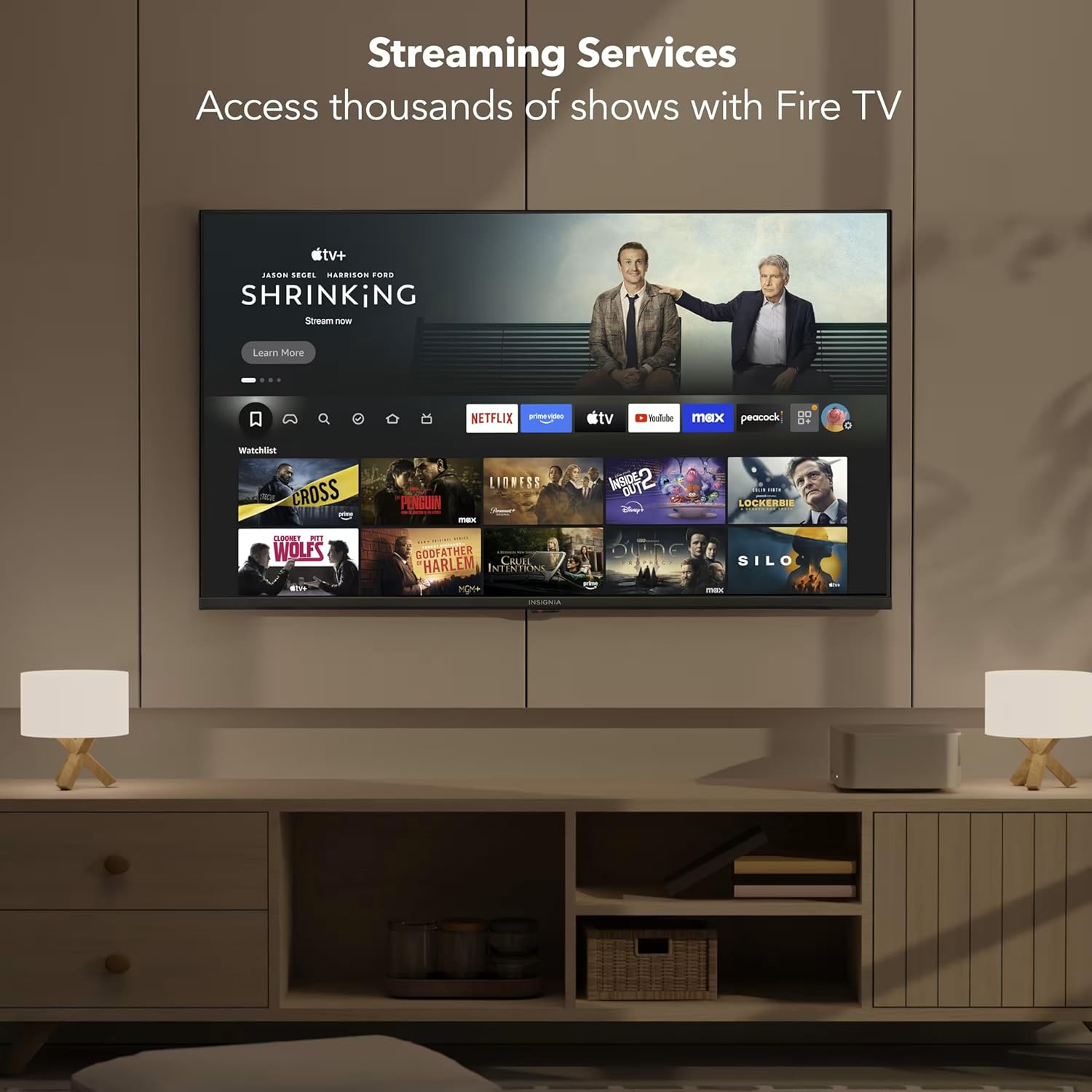INSIGNIA 70-inch Class F50 Series LED 4K UHD Smart Fire TV with Alexa Voice Remote (NS-70F501NA26)