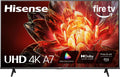 Hisense 55' Class A7 Series (55A7NF,2025 Model) 4K UHD Smart Fire TV, Voice Remote with Alexa, Wide Color Gamut, HDR10+, Dolby Vision, Dolby Atmos, Game Mode, ALLM, Stream Live TV Without Cable