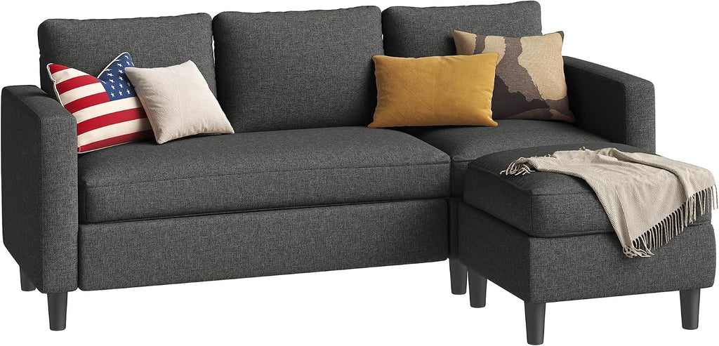 Shintenchi Convertible Sofa Bed, Folding Futon Couch with Adjustable Backrest, Sleeper Recliner Loveseat, Modern Futon Couch, Sofa Cama, Couches for Living Room，Red