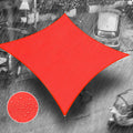 Royal Shade 12' x 16' Red Rectangle Waterproof Sun Shade Sail Order to Make rsTADS14 Canopy Awning, UPF50+ 95% UV Blockage Water Resistant, Outdoor Backyard Patio Garden Carport (We Customize)