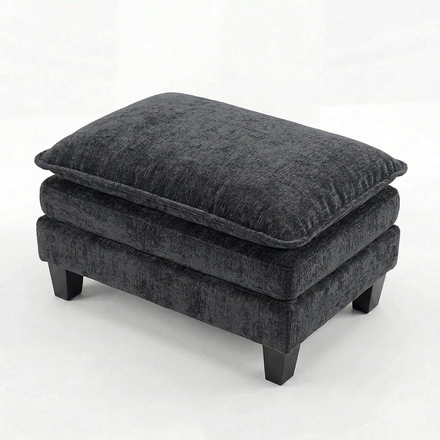 Eafurn Modular Sectional Sofa with Movable Ottomans for Living Room, 4 Seater Convertible U Shaped Sectional Couch Modern Reversible Chenille Sofa Set w/USB Ports and Side Pockets