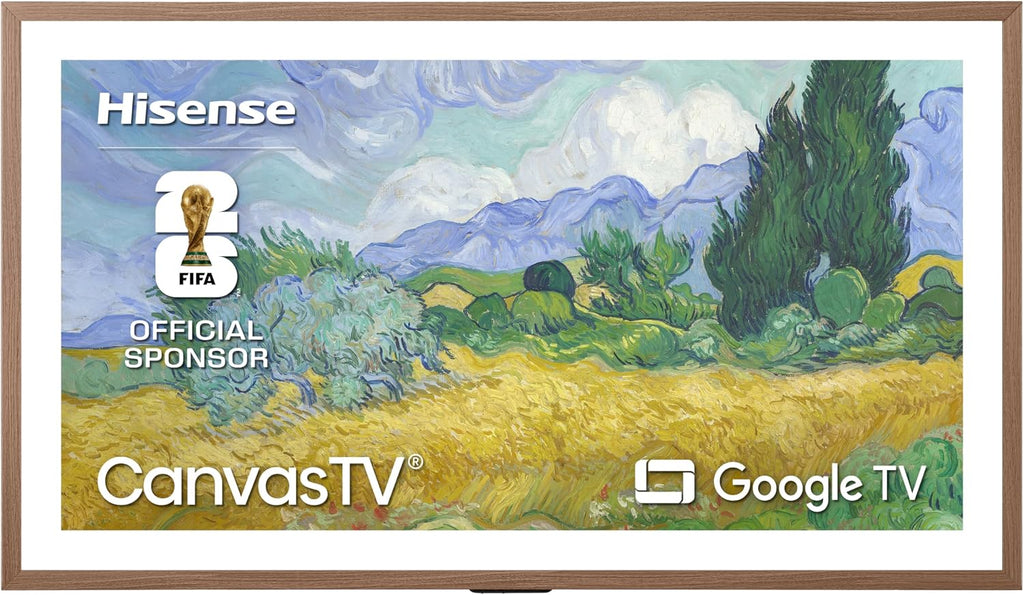 Hisense 50' Hi-QLED S7 CanvasTV Series 4K UHD Google Smart Art TV (50S7SG, 2026 New) - Art Mode, Anti-Glare Panel, Dolby Vision HDR, Hi-Matte Display, Frame & UltraSlim Wall Mount Included