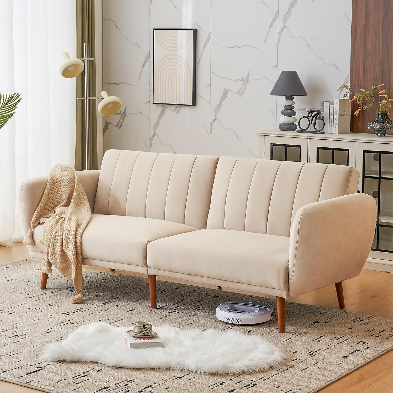 Furnimart Sleeper Sofa with Pull-Out Bed