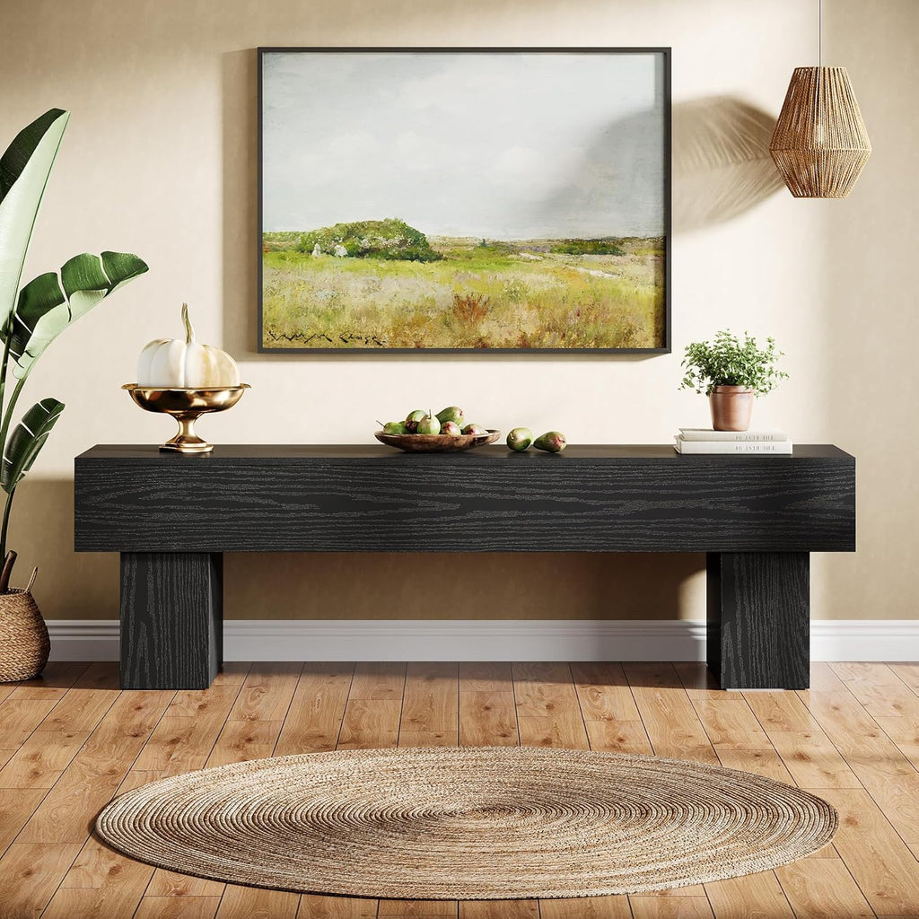 Tribesigns 63' TV Stand, Farmhouse Entertainment Center, Low TV Console Table for Living Room, Long Media Console Television Stands for 55/60/65 Inch TV