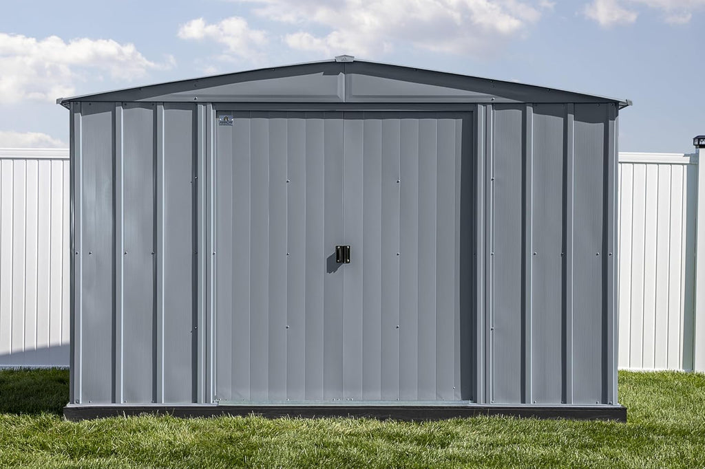 Arrow Classic Steel Storage Shed, 10x12, Charcoal