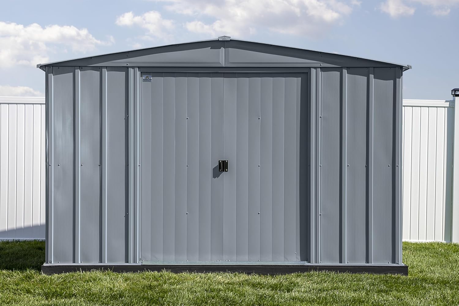 Arrow Classic Steel Storage Shed, 10x12, Charcoal