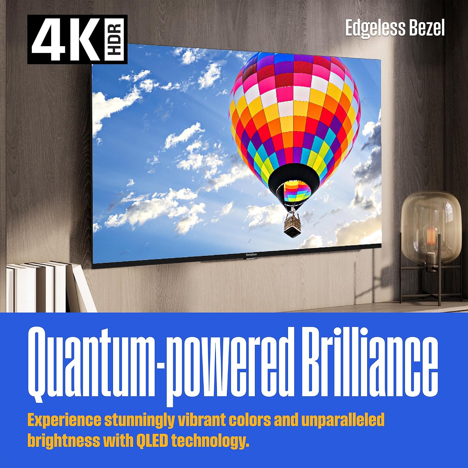 Westinghouse Roku TV - 50 Inch Smart TV, 4K UHD QLED Television w/HDR 10+, Dolby Vision, Wi-Fi & Mobile App Connectivity, Flat Screen Compatible w/Apple HomeKit, Alexa, & Google Assistant